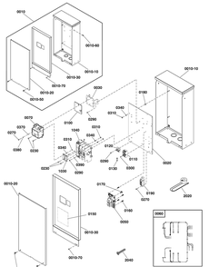 Transfer Switch - Hingeless Enclosure Diagram and Parts List for 071046-02  Briggs and Stratton Generator